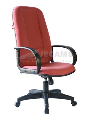 Upholstered Highback Chair With Armrest