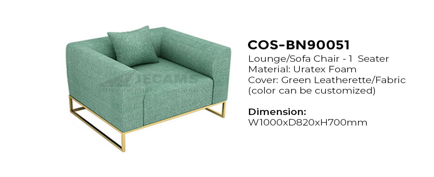 1-Seater Green Sofa