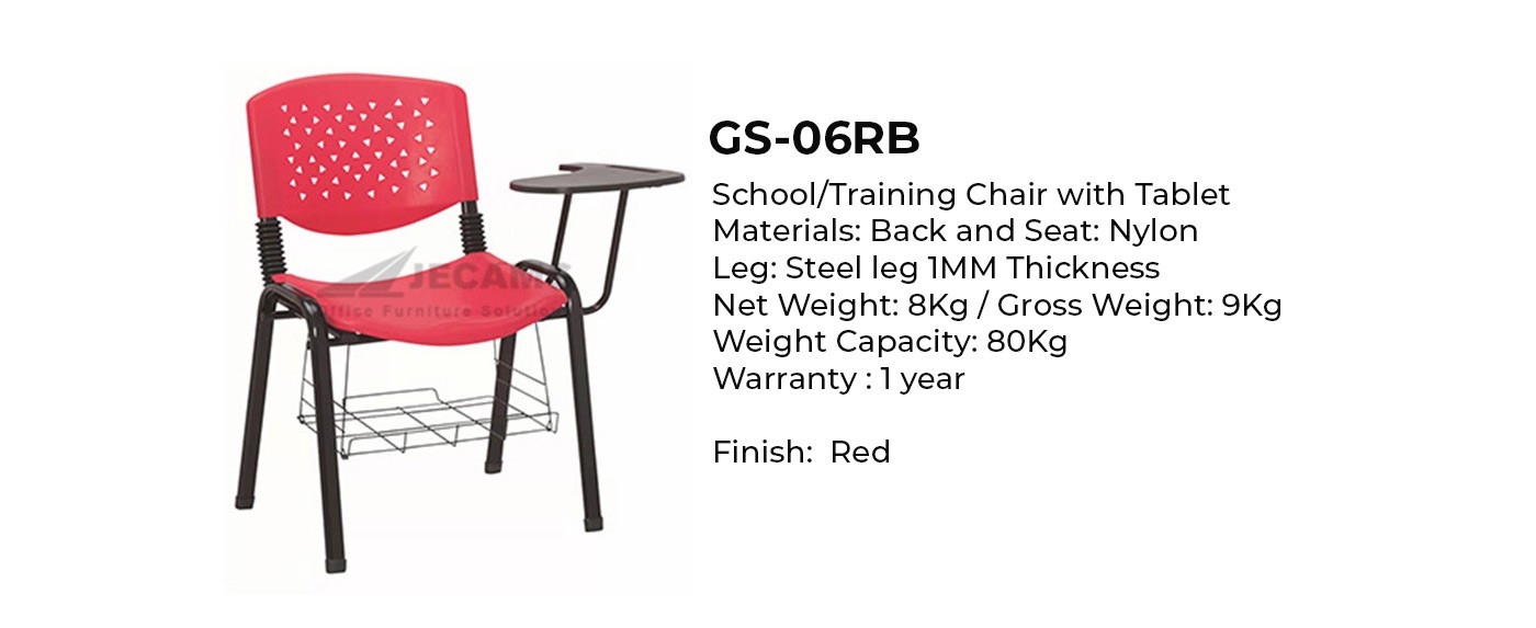 red school training chair