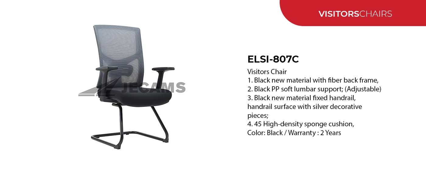 soft lumbar support visitors chair