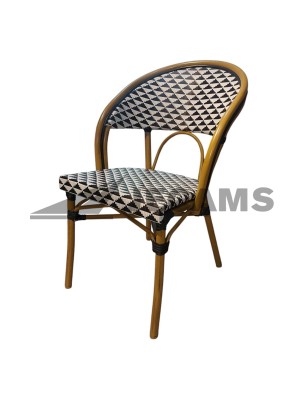 Aluminum frame stackable chair for home or office