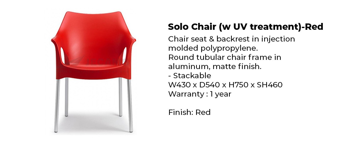 red plastic chair outdoor indoor