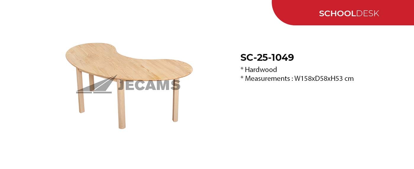 dynamic curved school desk