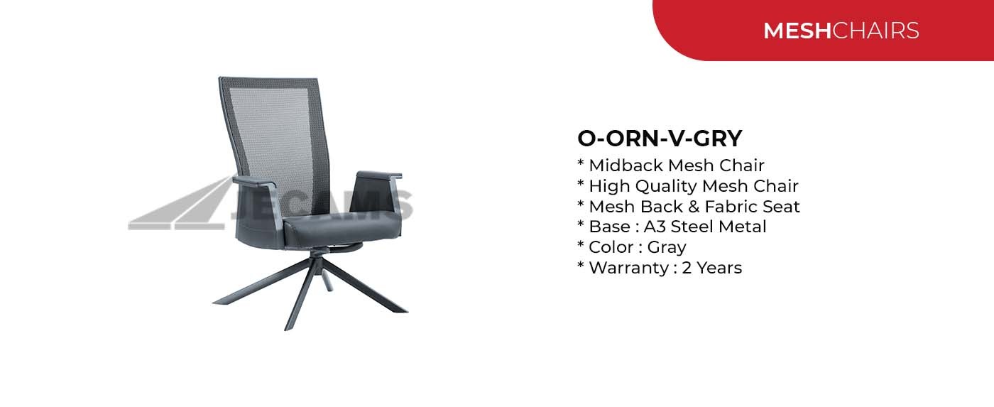 Gray Mesh Office Chair