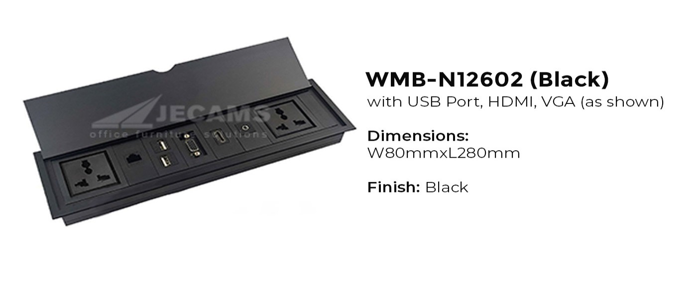 Black USB Port and Adapter
