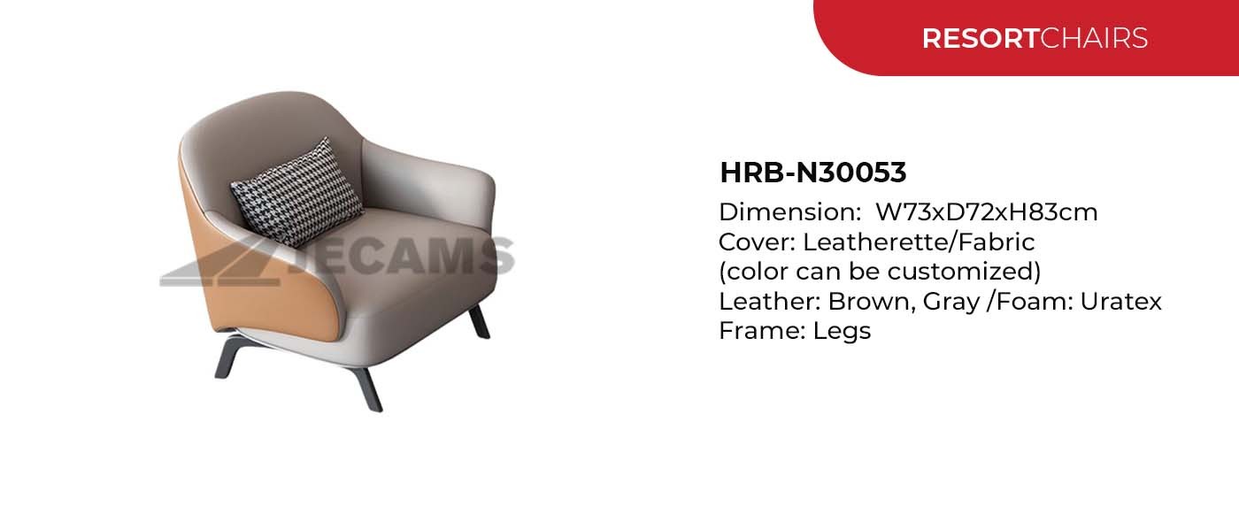 brown gray hotel chair