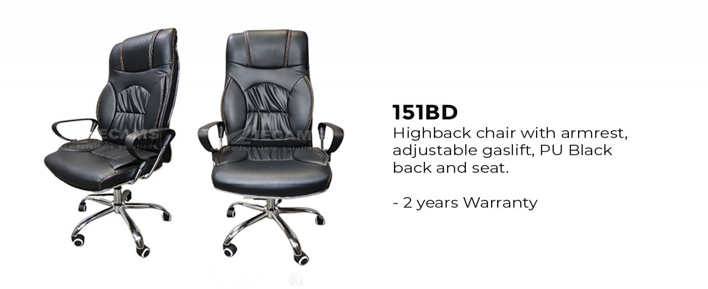 Highback chair with armrest