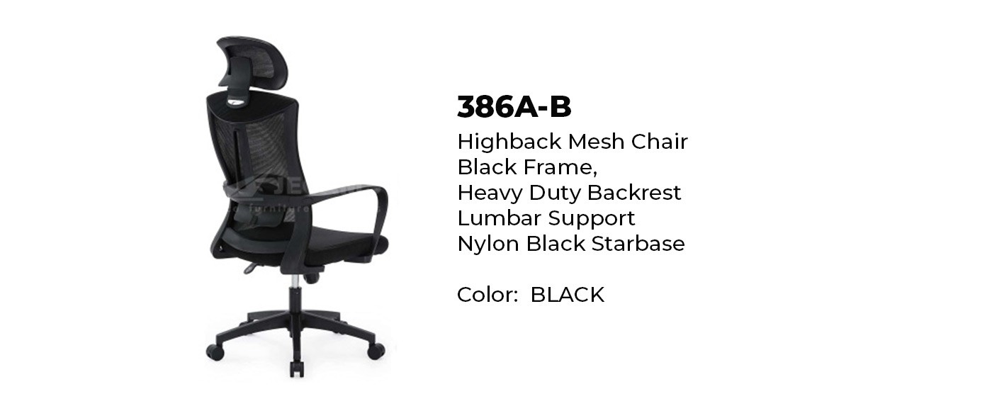 Black high Mesh Office Chair