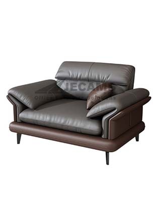 Black Brown Sofa 1-Seater