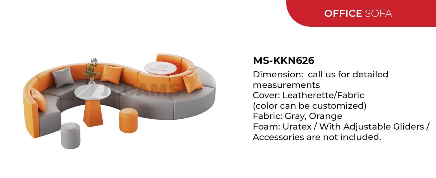 curved office sofa modern