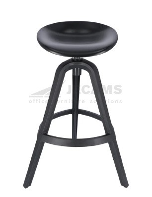 black round bar stool
